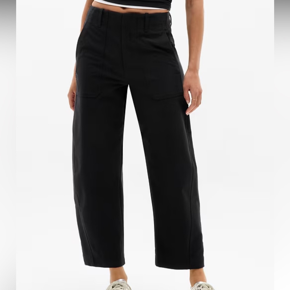 Athleta Black Barrel Pants